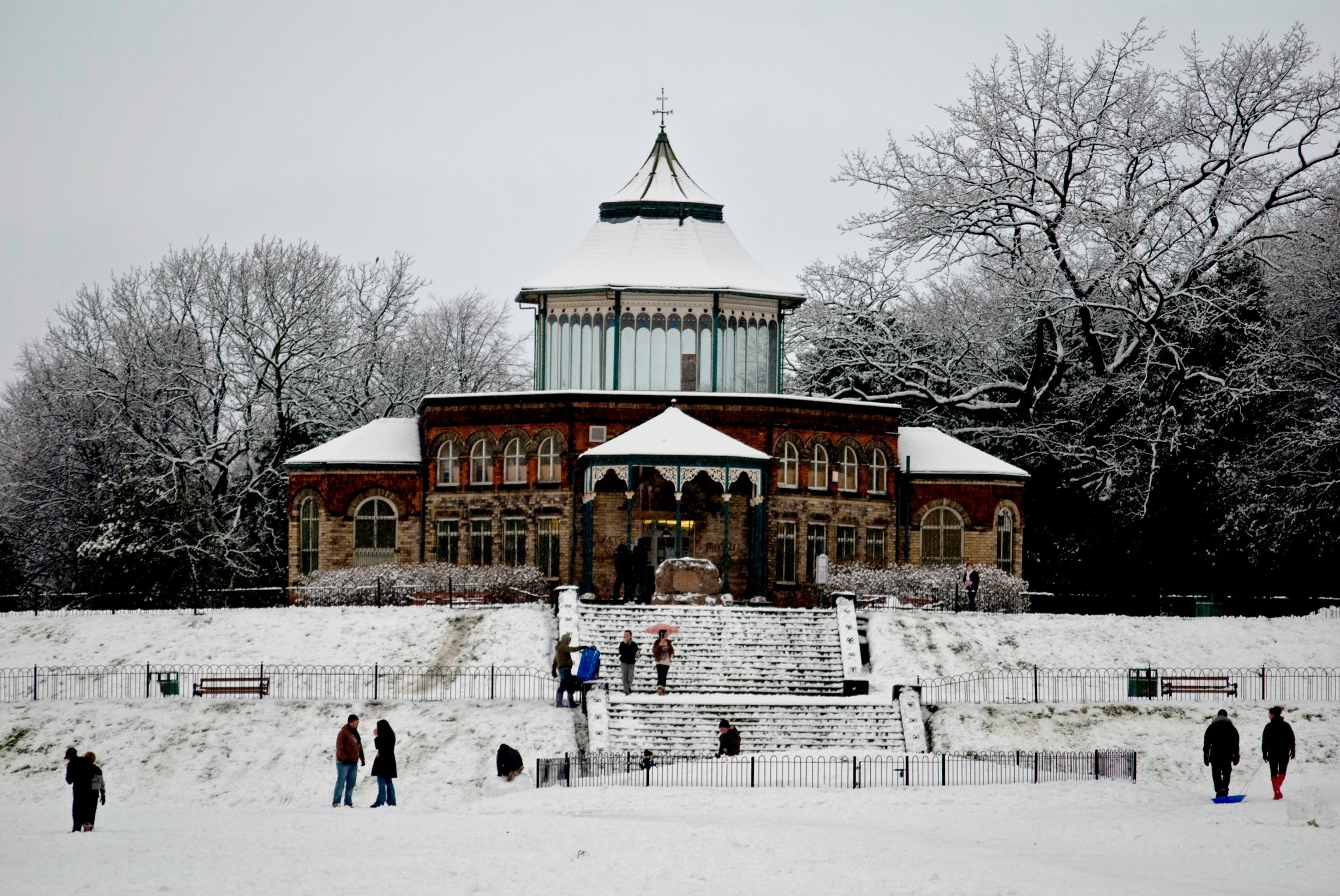 Mains Park in Snow